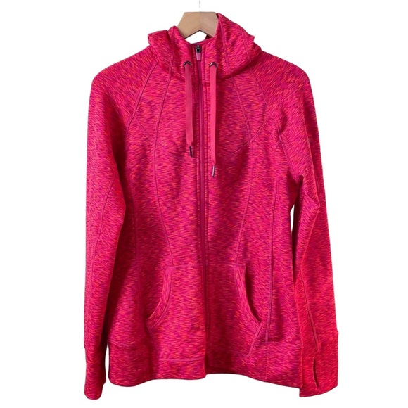 Athleta Tops - Athleta Space Dye Home Team Hoodie red zip up sweatshirt hoodie jacket medium